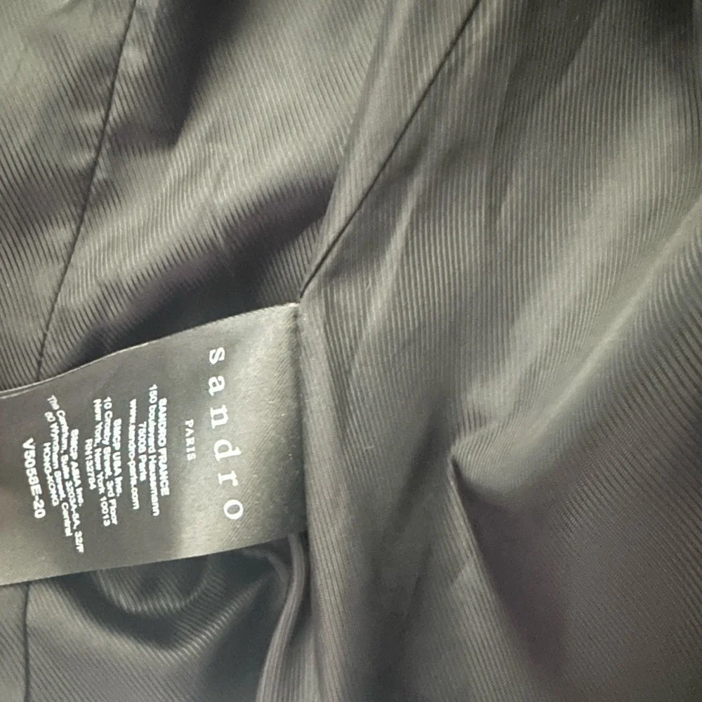 Sandro Black Leather Biker Jacket - Picture 6 of 6